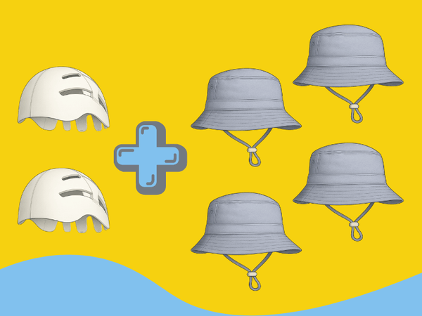 2 protections et 4 chapeaux